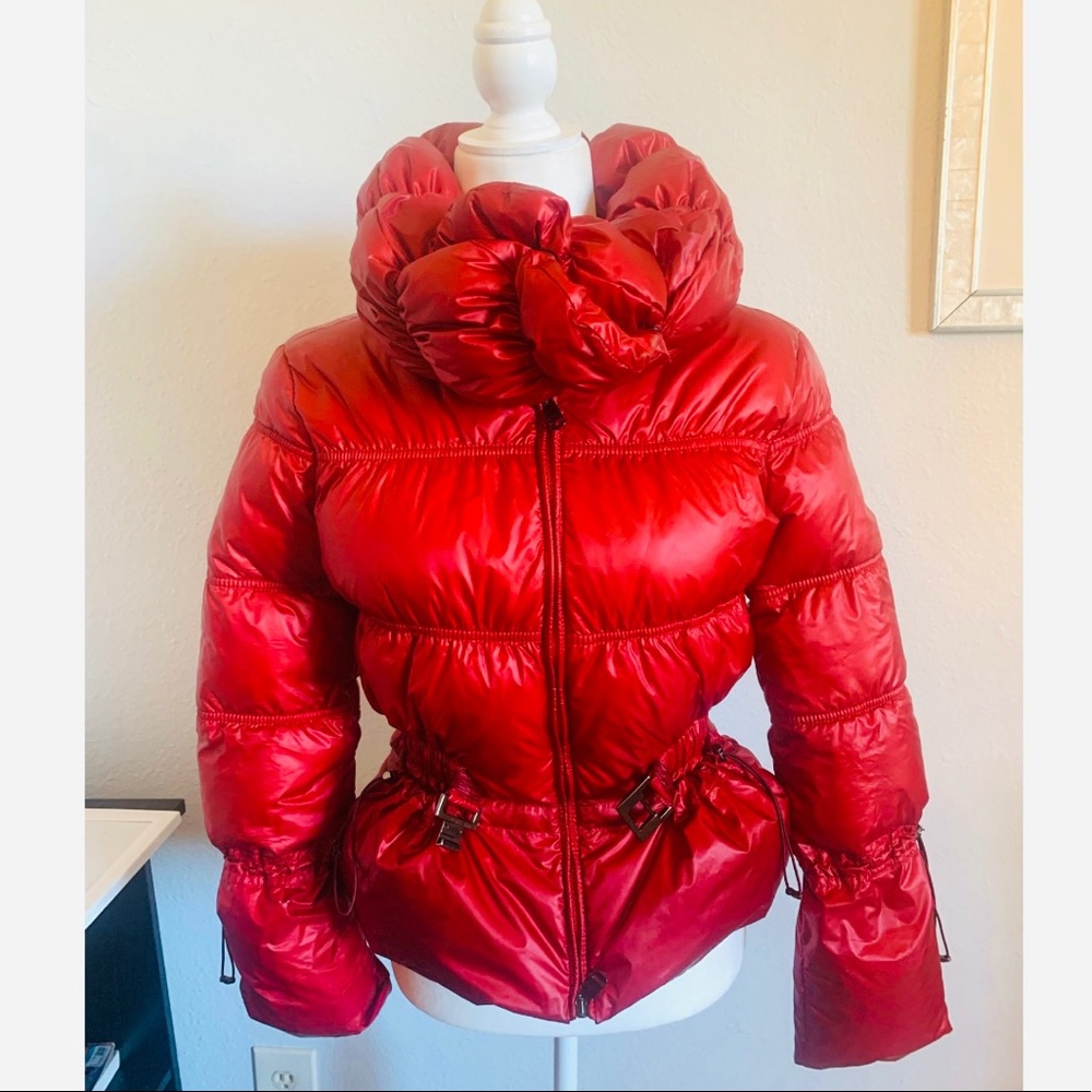 Armani Red Puffer Jacket